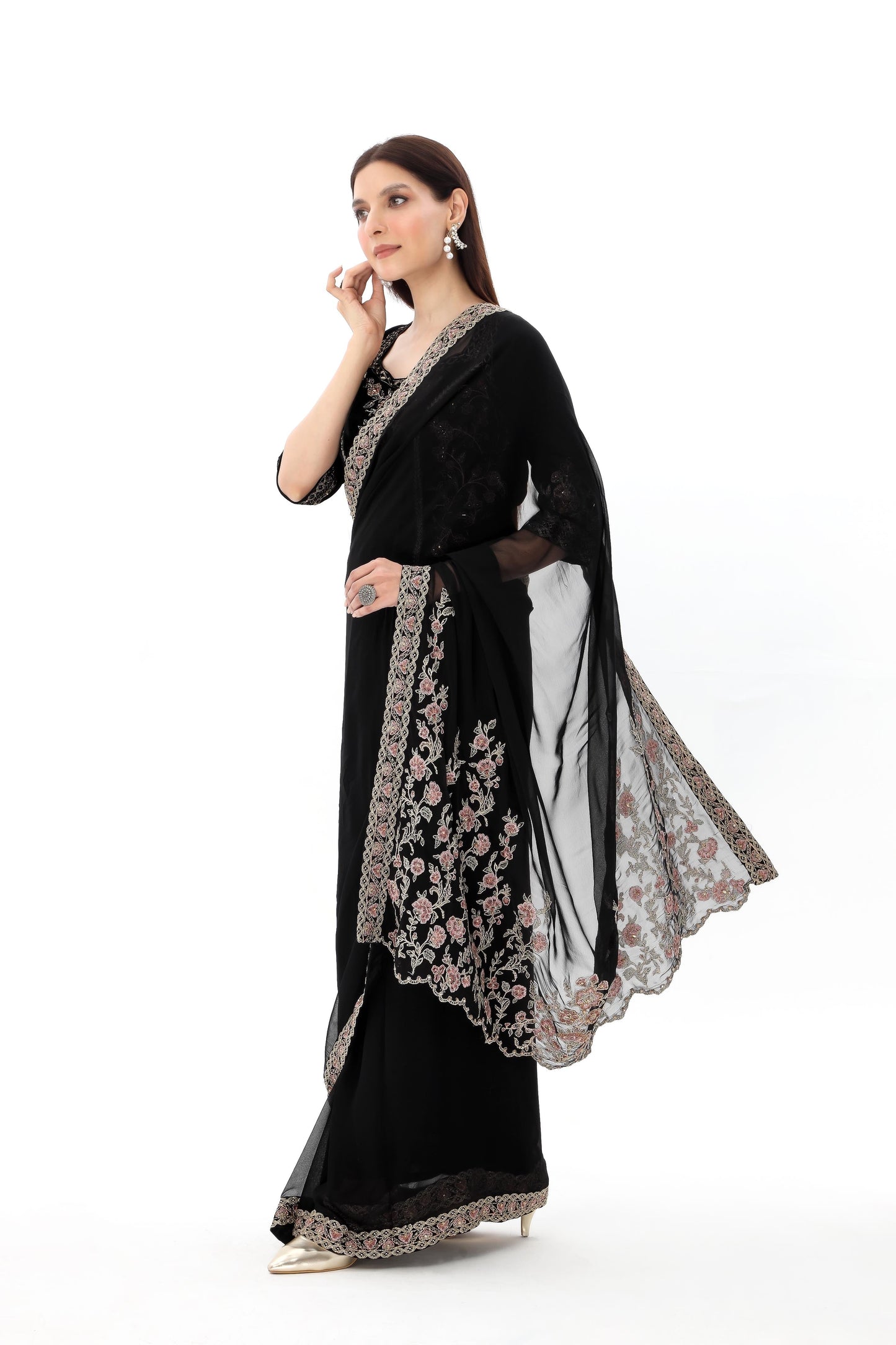 Chinyere | Formal Wedding Exclusive | (AW0003) M Black Chiffon
