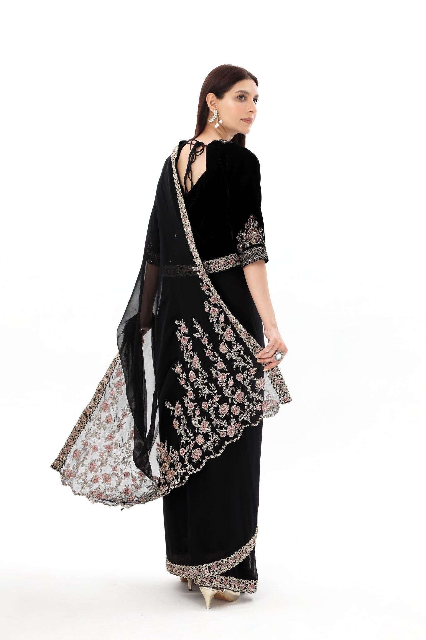 Chinyere | Formal Wedding Exclusive | (AW0003) S Black Chiffon