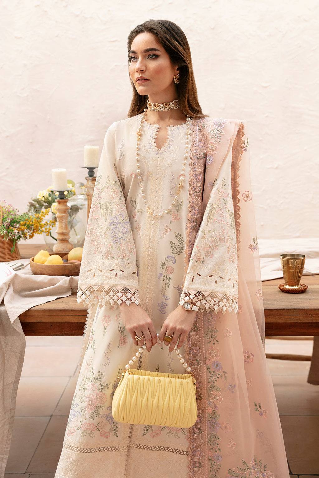 Afrozeh | Cascade Luxury Lawn 24 | Luna - Pakistani Designer Dress - by Afrozeh | Type: Luxury - 100% Original at Saira Sultan