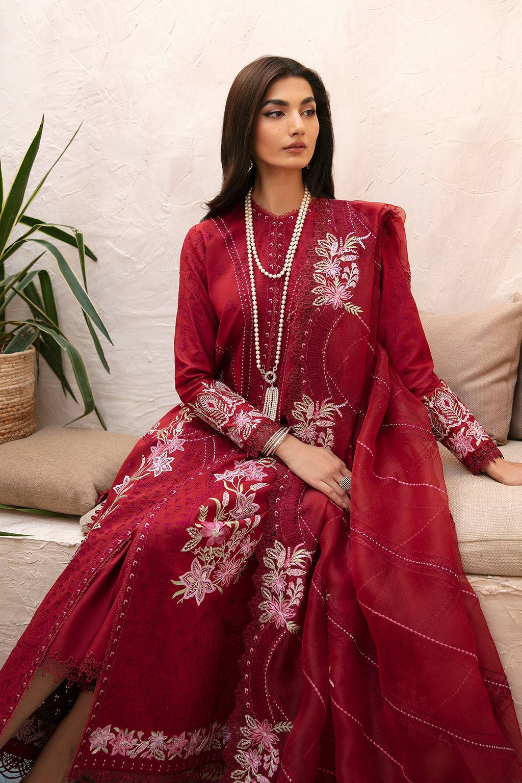 Afrozeh | Cascade Luxury Lawn 24 | Emery - Pakistani Designer Dress - by Afrozeh | Type: Luxury - 100% Original at Saira Sultan