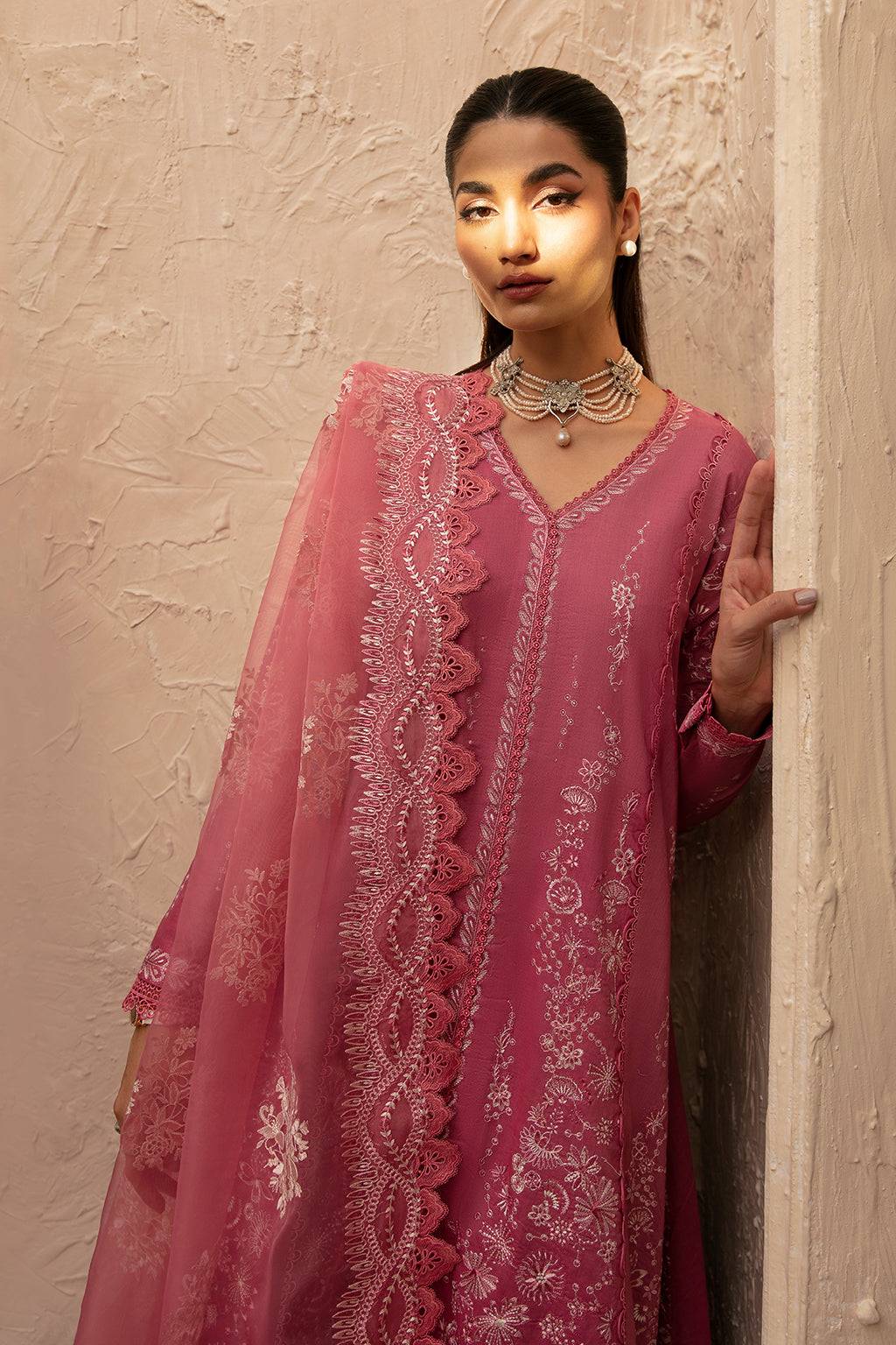 Afrozeh | Cascade Luxury Lawn 24 | Aurelia - Pakistani Designer Dress - by Afrozeh | Type: Luxury - 100% Original at Saira Sultan