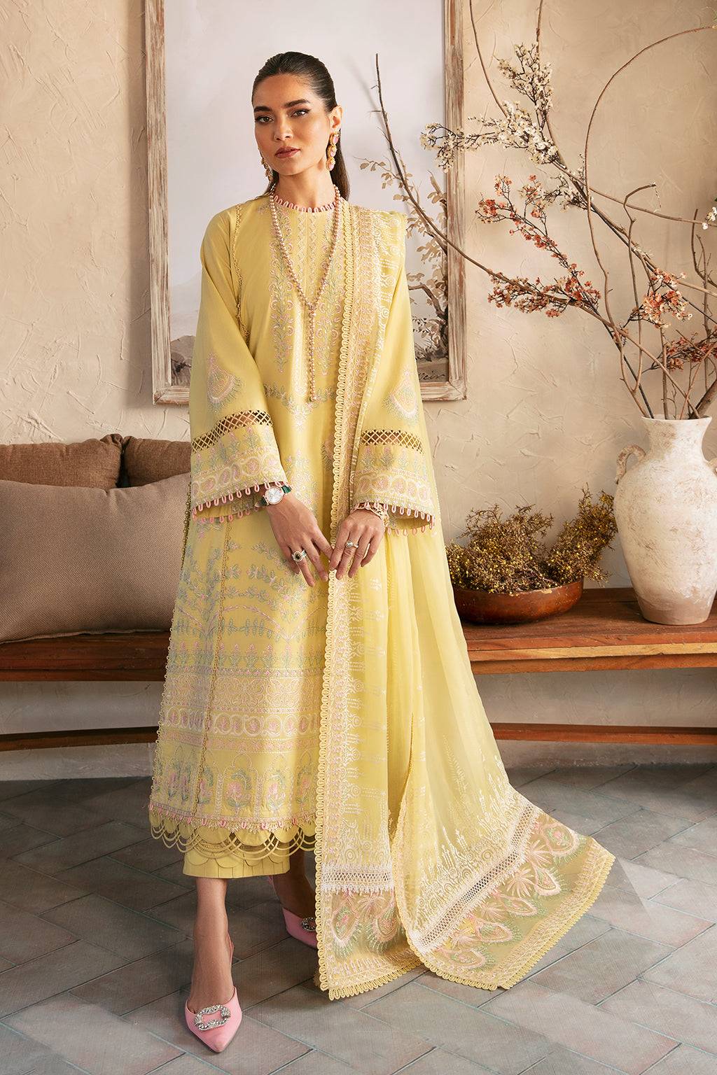 Afrozeh | Cascade Luxury Lawn 24 | Liliana - Pakistani Designer Dress - by Afrozeh | Type: Luxury - 100% Original at Saira Sultan