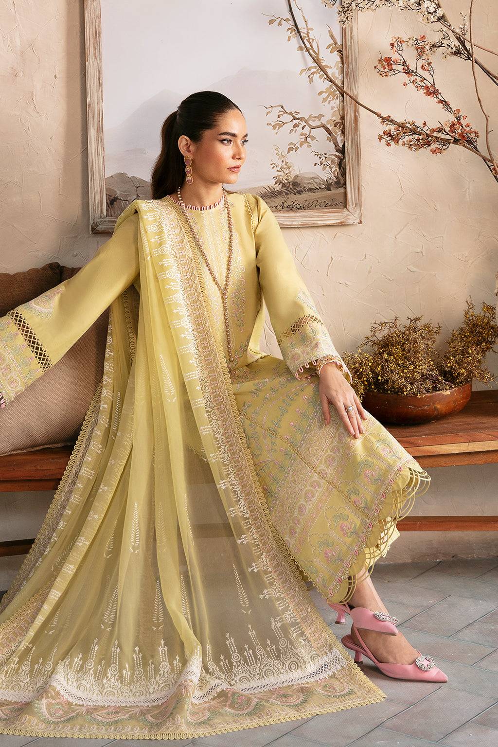 Afrozeh | Cascade Luxury Lawn 24 | Liliana - Pakistani Designer Dress - by Afrozeh | Type: Luxury - 100% Original at Saira Sultan