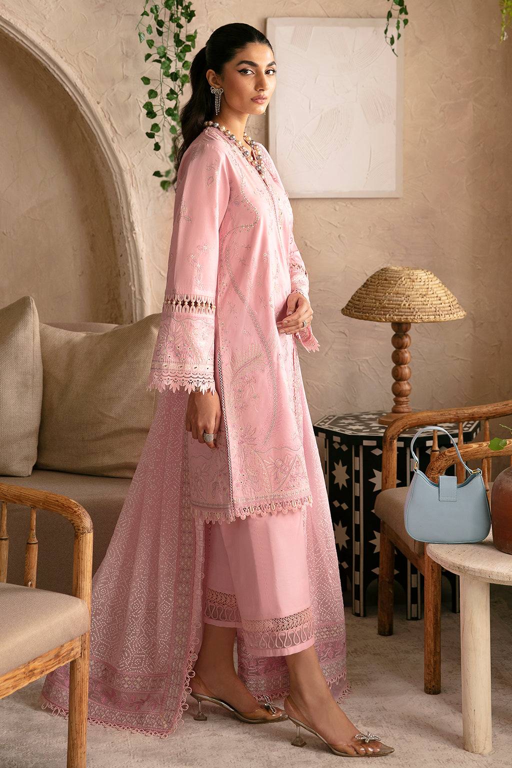Afrozeh | Cascade Luxury Lawn 24 | Ella - Pakistani Designer Dress - by Afrozeh | Type: Luxury - 100% Original at Saira Sultan