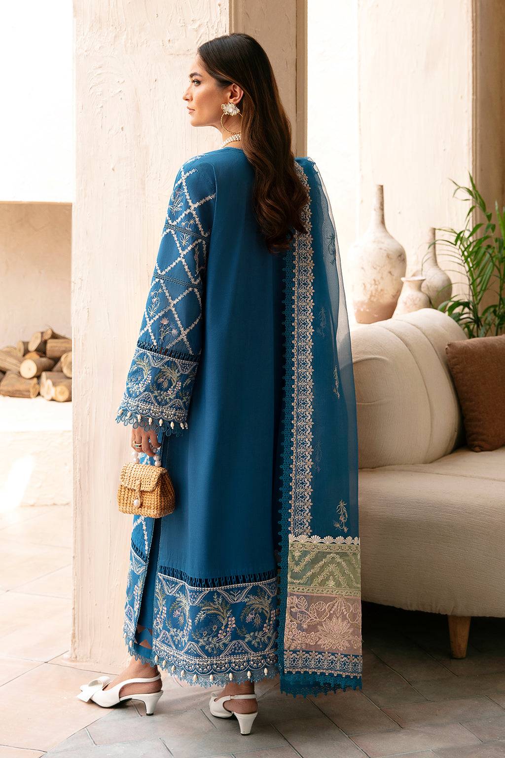 Afrozeh | Cascade Luxury Lawn 24 | Amelia - Pakistani Designer Dress - by Afrozeh | Type: Luxury - 100% Original at Saira Sultan