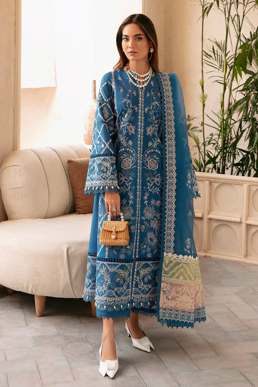 Afrozeh | Cascade Luxury Lawn 24 | Amelia - Pakistani Designer Dress - by Afrozeh | Type: Luxury - 100% Original at Saira Sultan