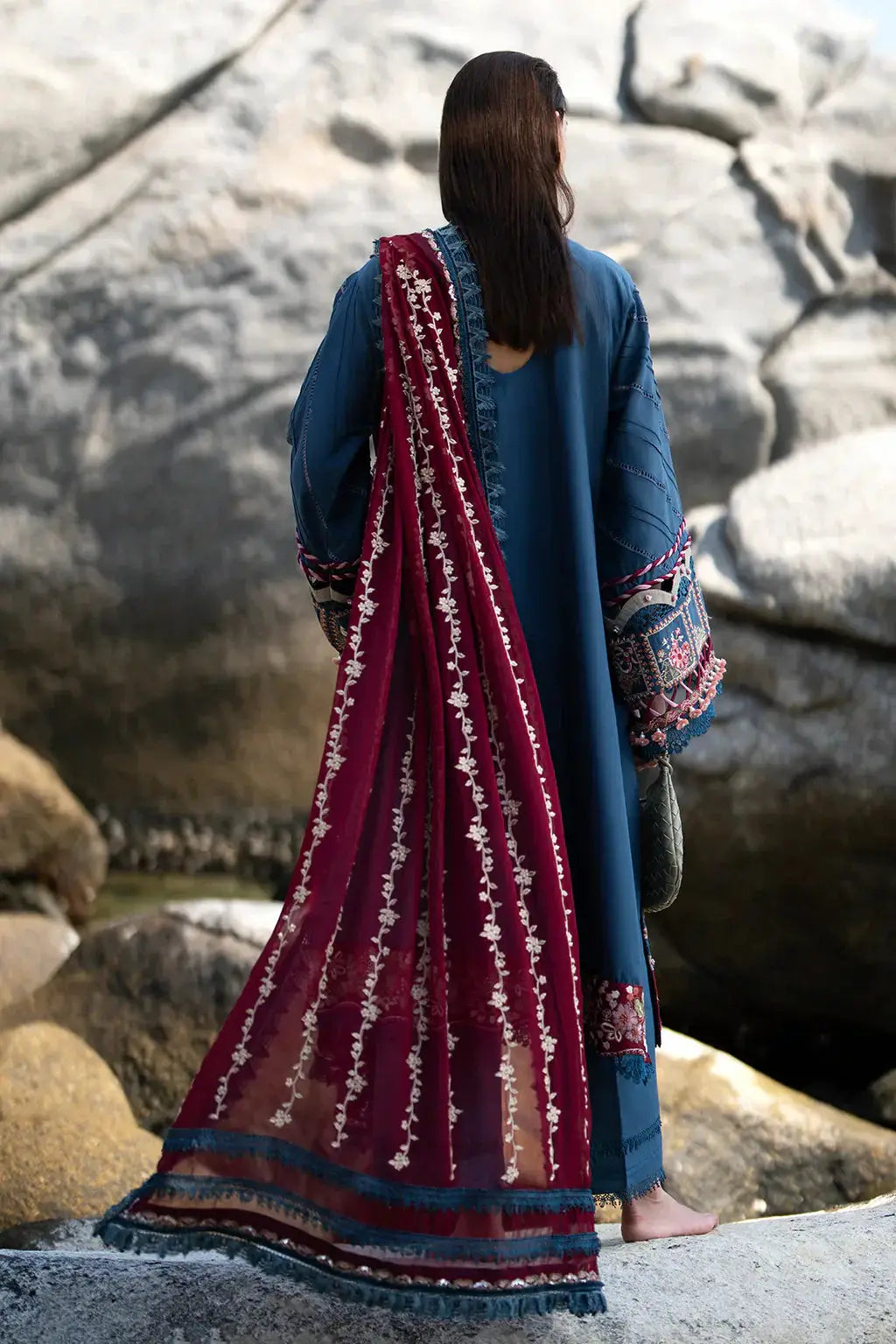 AJR Couture | Alif Signature Luxury Lawn 24 | Ayra - Pakistani Designer Dress - by AJR Couture | Type: Luxury - 100% Original at Saira Sultan