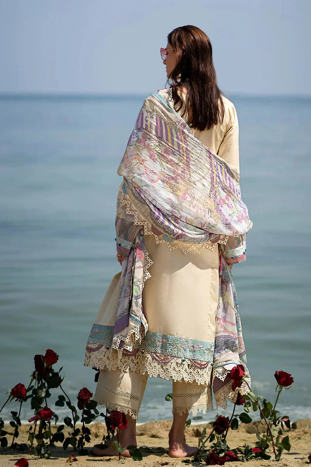 AJR Couture | Alif Signature Luxury Lawn 24 | Coraline - Pakistani Designer Dress - by AJR Couture | Type: Luxury - 100% Original at Saira Sultan
