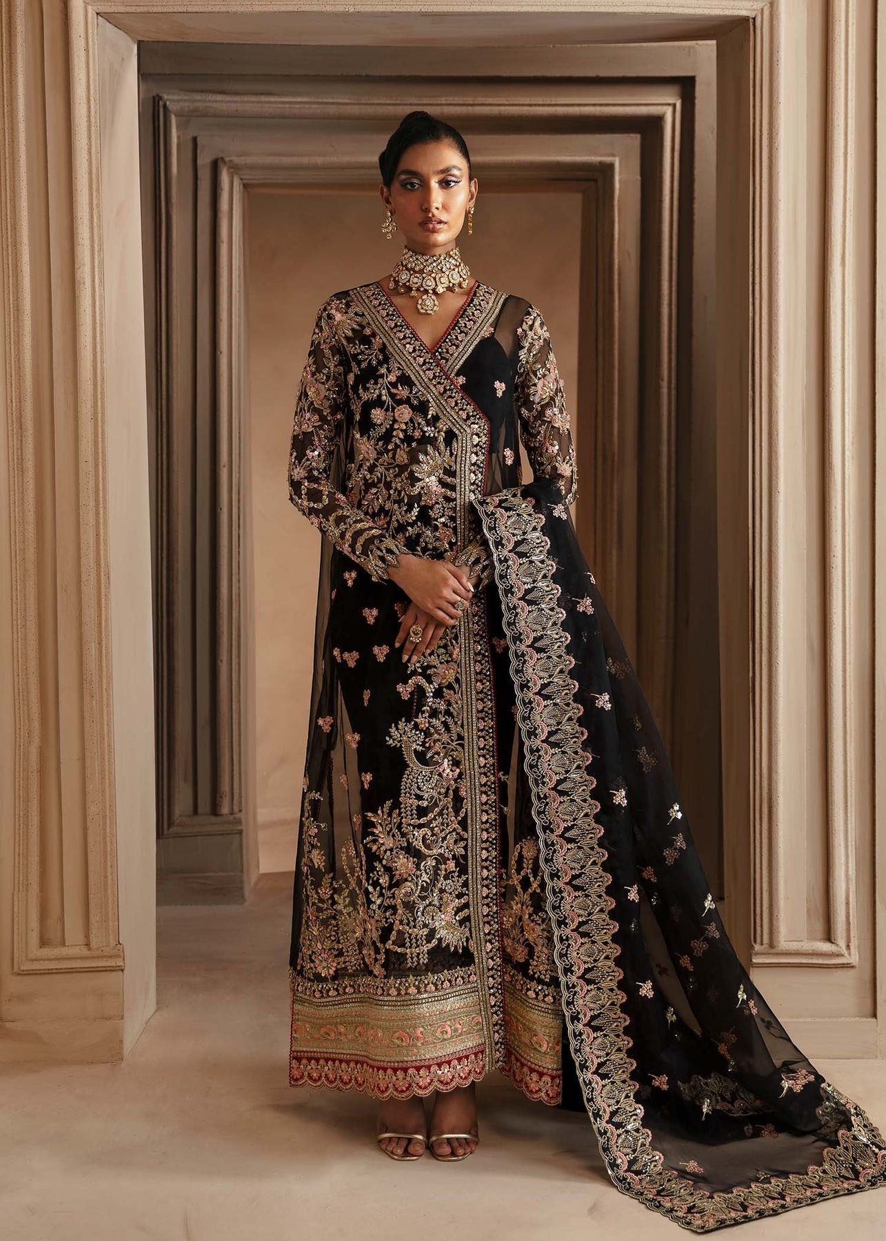 Akbar Aslam | Deewani Wedding Formals | Elysia XS Black Organza
