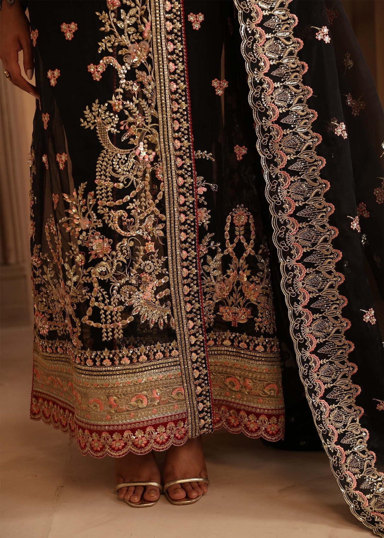 Akbar Aslam | Deewani Wedding Formals | Elysia L Black Organza