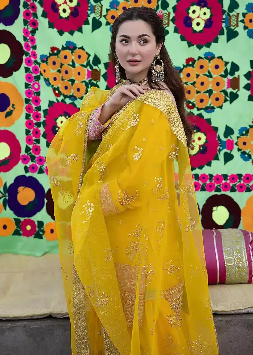 Ali Xesshan | Bhaag Lagay Rain | BUTTERCUP LP-003 - Pakistani Designer Dress - by Ali Xeeshan | Type: Formal - 100% Original at Saira Sultan