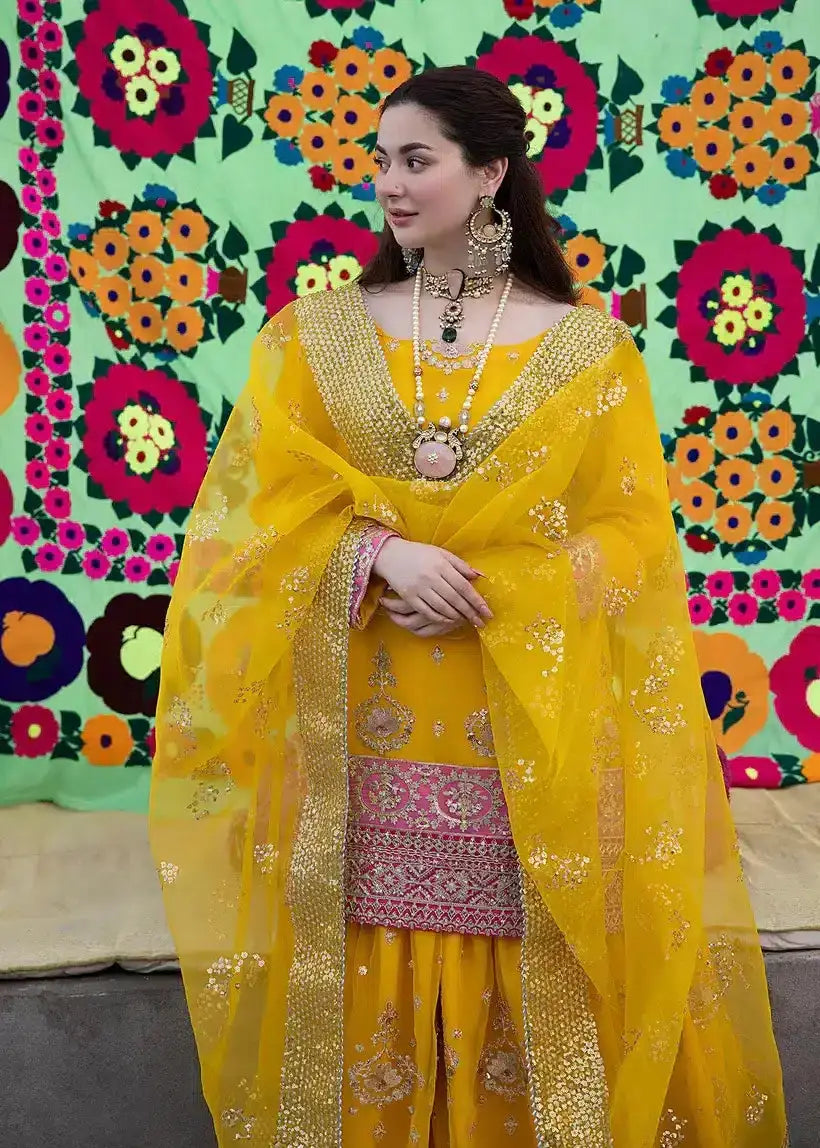 Ali Xesshan | Bhaag Lagay Rain | BUTTERCUP LP-003 - Pakistani Designer Dress - by Ali Xeeshan | Type: Formal - 100% Original at Saira Sultan