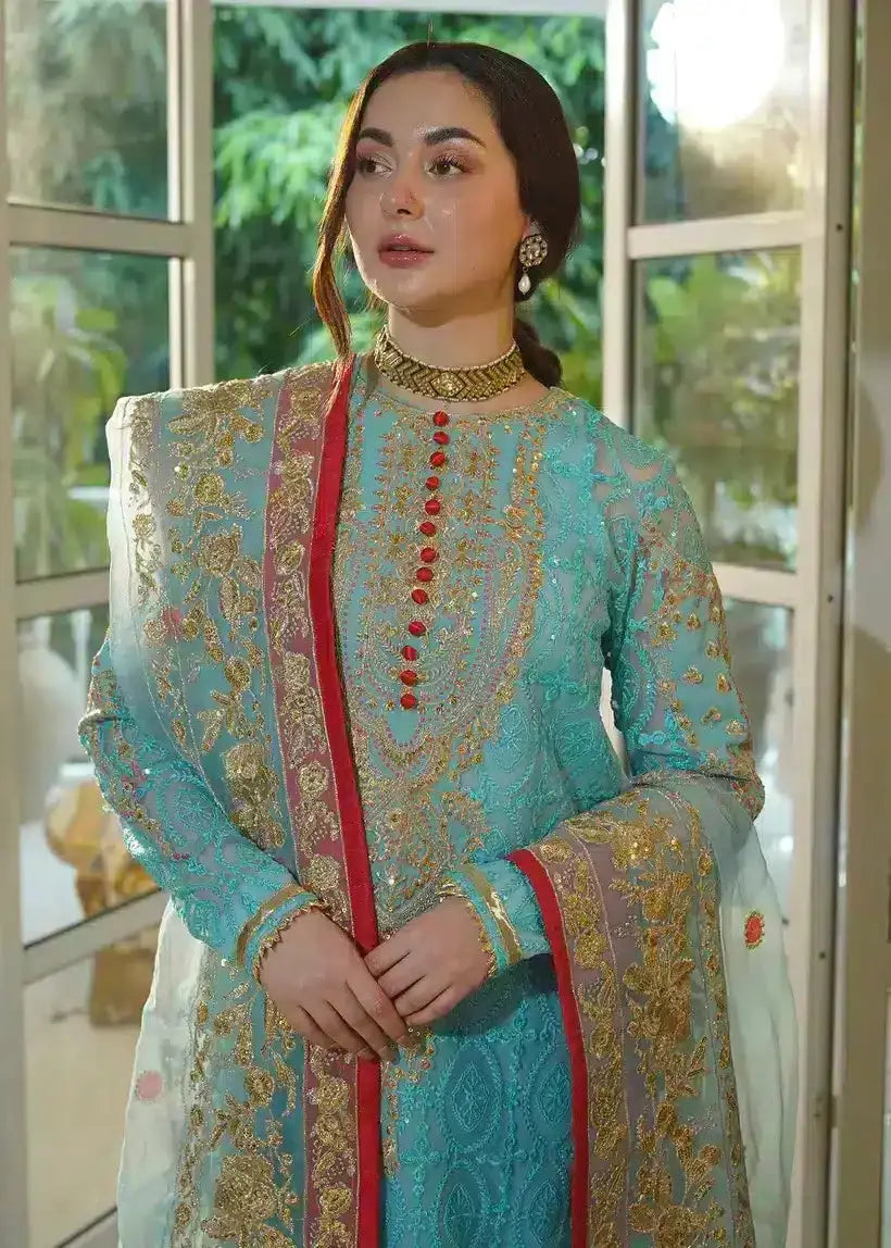 Ali Xesshan | Bhaag Lagay Rain | OCEAN LP-017 - Pakistani Designer Dress - by Ali Xeeshan | Type: Formal - 100% Original at Saira Sultan