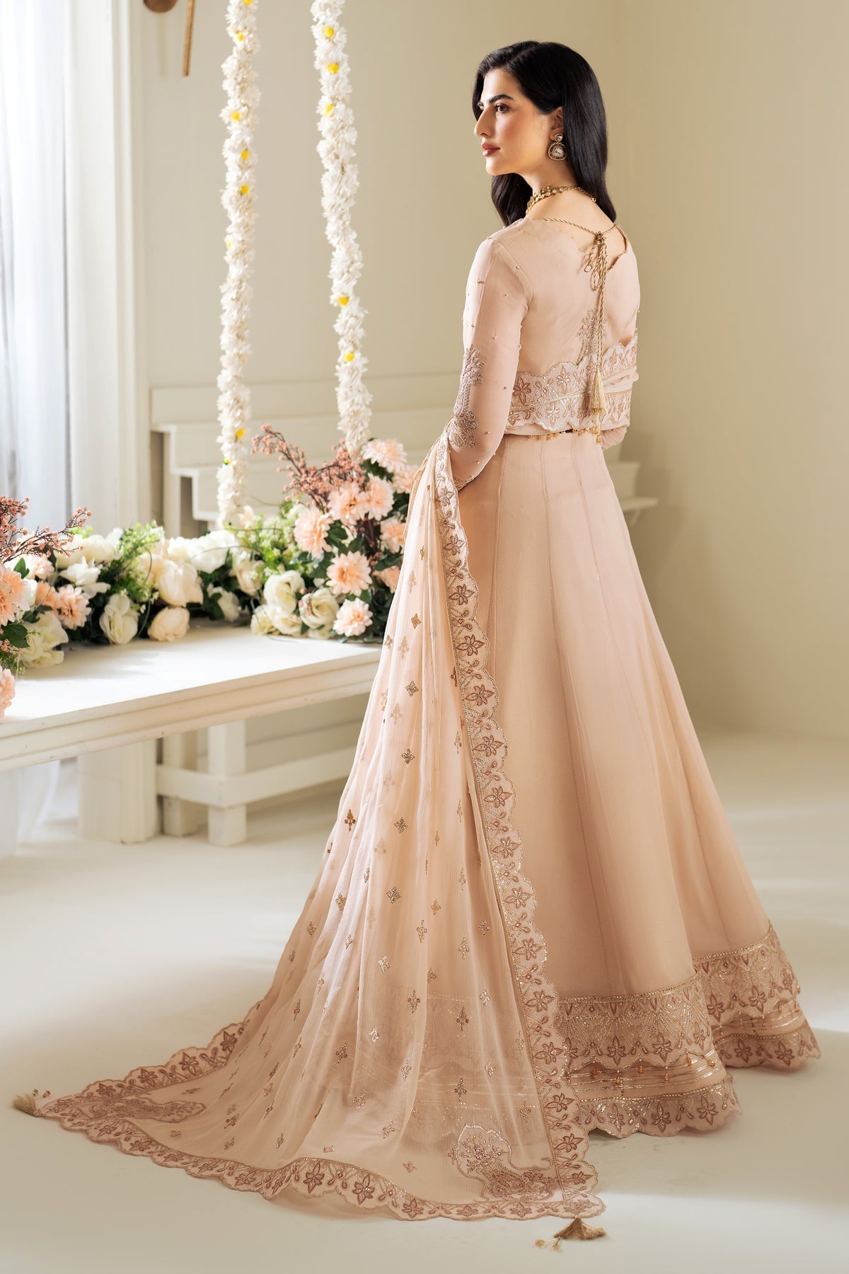 Alizeh | Selene Luxury Chiffon Collection 25 | AF-PS-8004-Lotus S Beige Chiffon