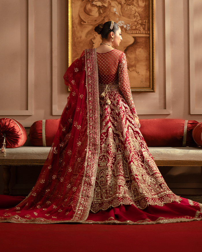 Zevk | Mughal Raniya | Jodha Begum S Red Net