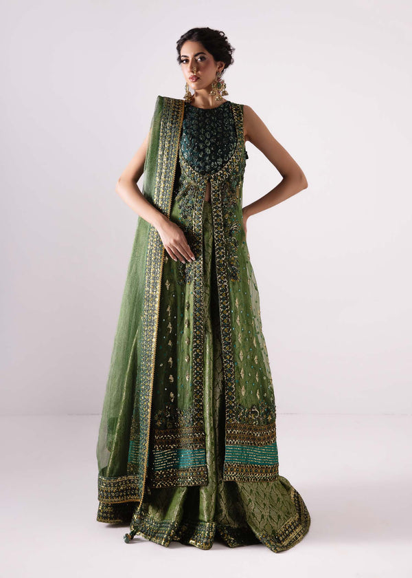 Laj | Elaheh Formals | IRENE XS Green Organza