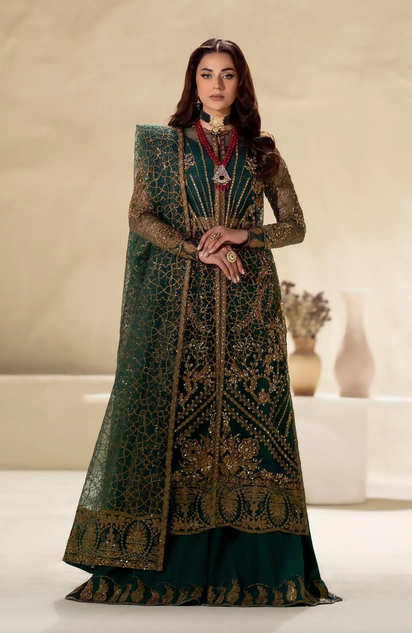 Maryum N Maria | Luxury Formals | LALEH-MW24-566 - Pakistani Designer Dress - by Maryum N Maria | Type: Formal - 100% Original at Saira Sultan
