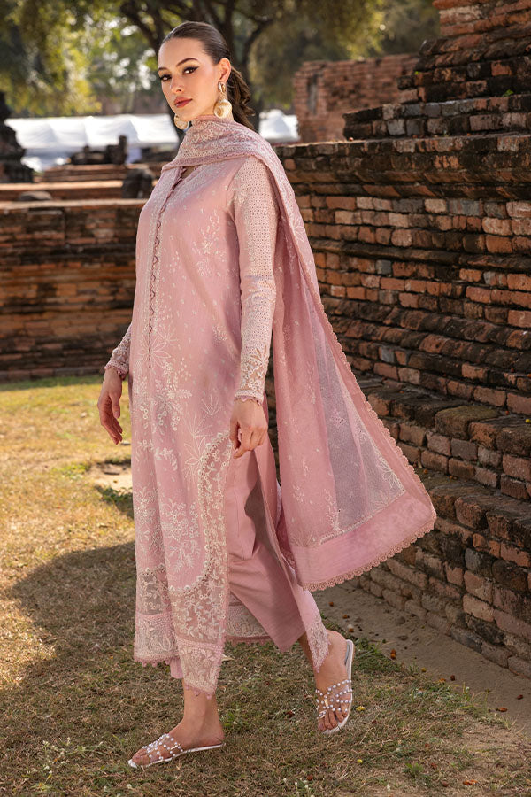 Saffron | Solace Winter Edit | Daphne XL Baby Pink Khaddar