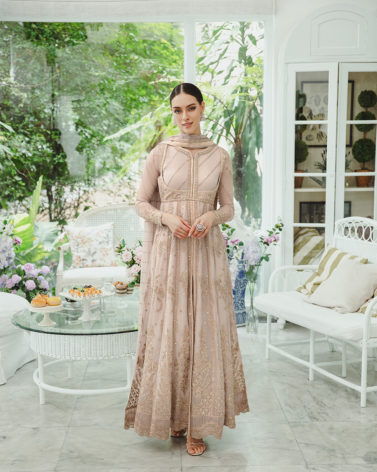 Maryum n Maria | Freesia Ariya Formals | SW23-501 - Lemonade - Sima - Pakistani Designer Dress - by Maryum N Maria | Type: Formal - 100% Original at Saira Sultan