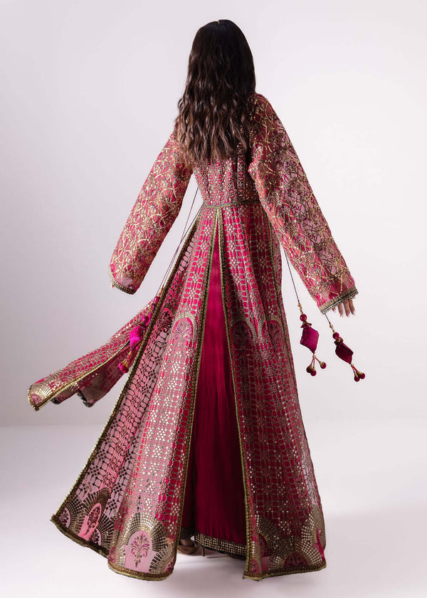 Laj | Elaheh Formals | LAIA S Magenta Organza