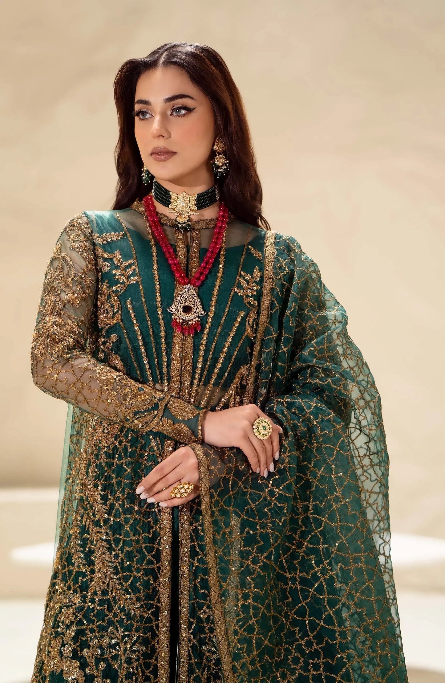 Maryum N Maria | Luxury Formals | LALEH-MW24-566 - Pakistani Designer Dress - by Maryum N Maria | Type: Formal - 100% Original at Saira Sultan