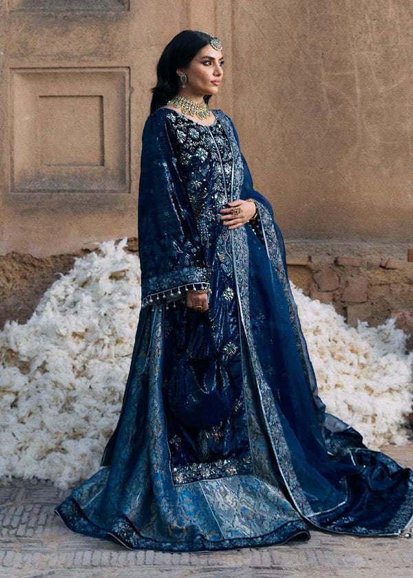 Laj | Hath Kahani Luxury Formals 24 | GULNAAR L Blue Shimmer