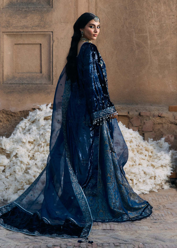 Laj | Hath Kahani Luxury Formals 24 | GULNAAR S Blue Shimmer