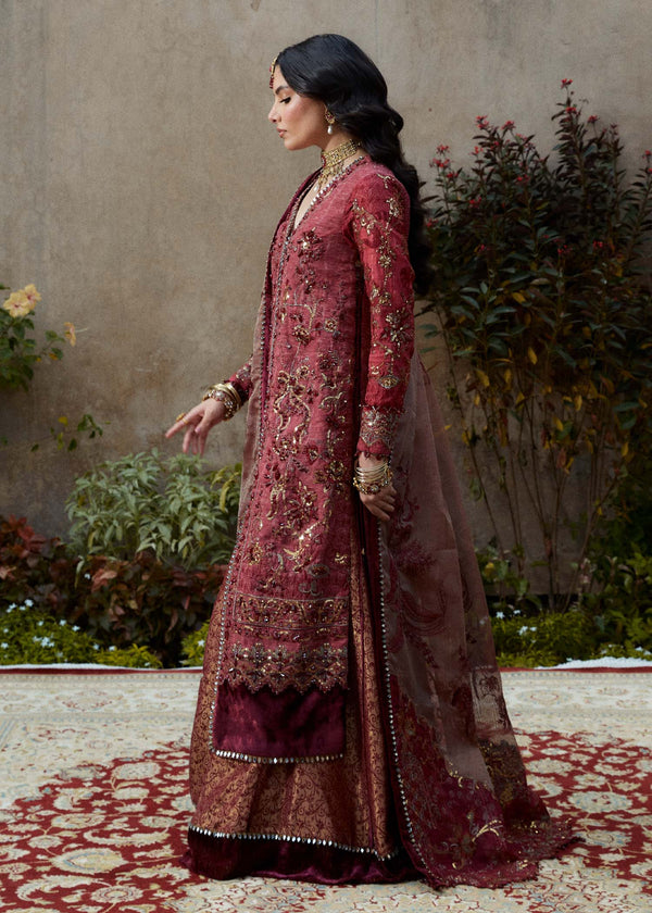 Laj | Hath Kahani Luxury Formals 24 | REKHA L Maroon Karandi