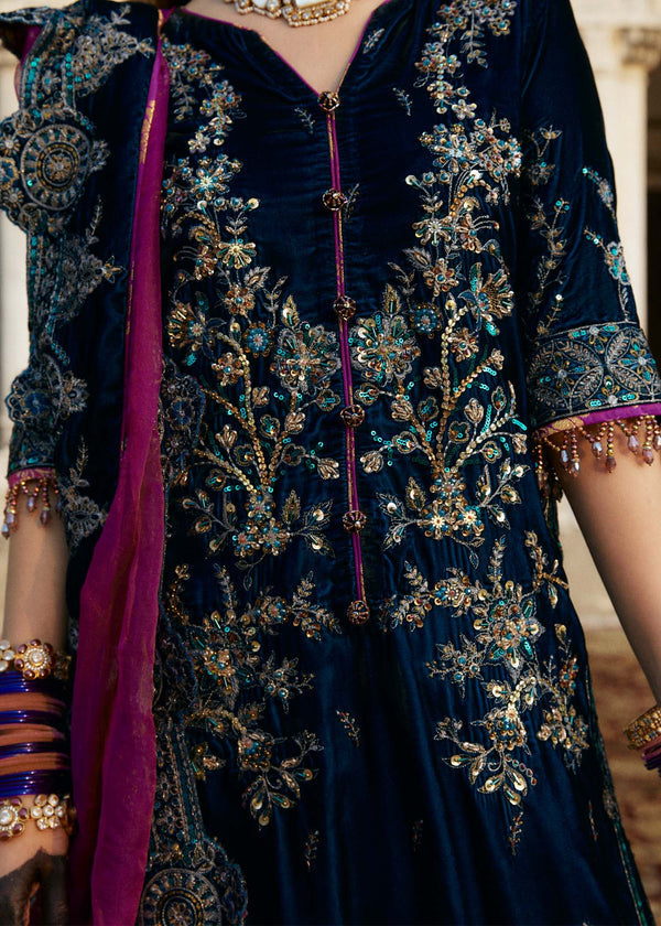 Laj | Hath Kahani Luxury Formals 24 | JEHAAN L Teal Velvet