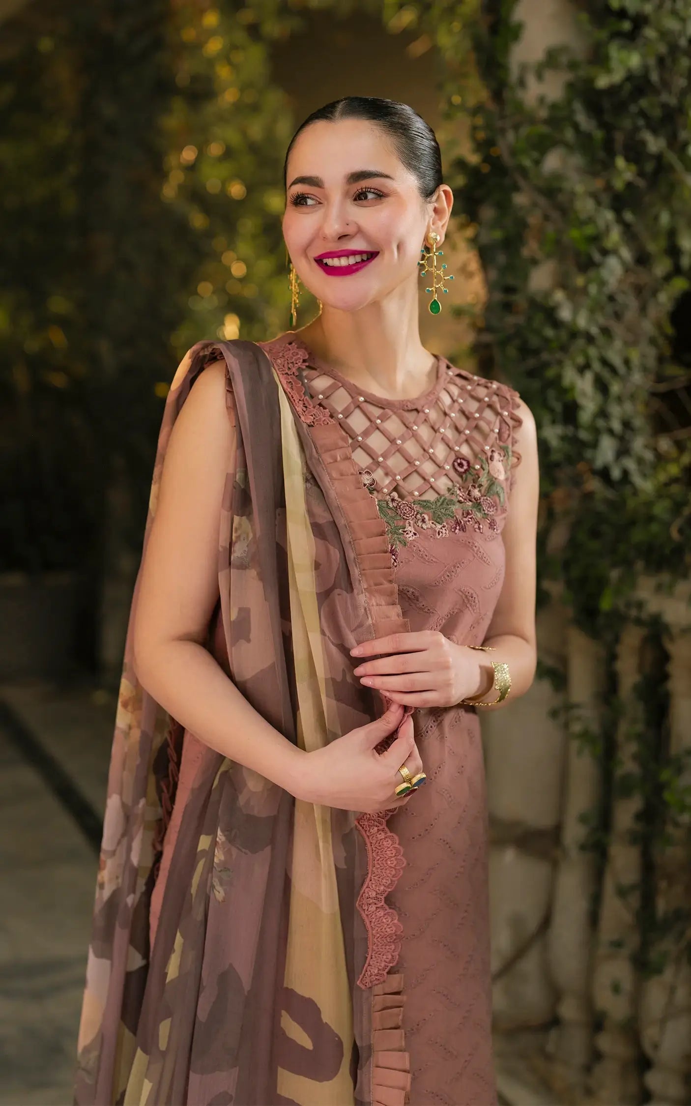 Asifa and Nabeel | Gulkari Summer 25 | Saffron Day (GKL-04) M Champagne Pink Lawn