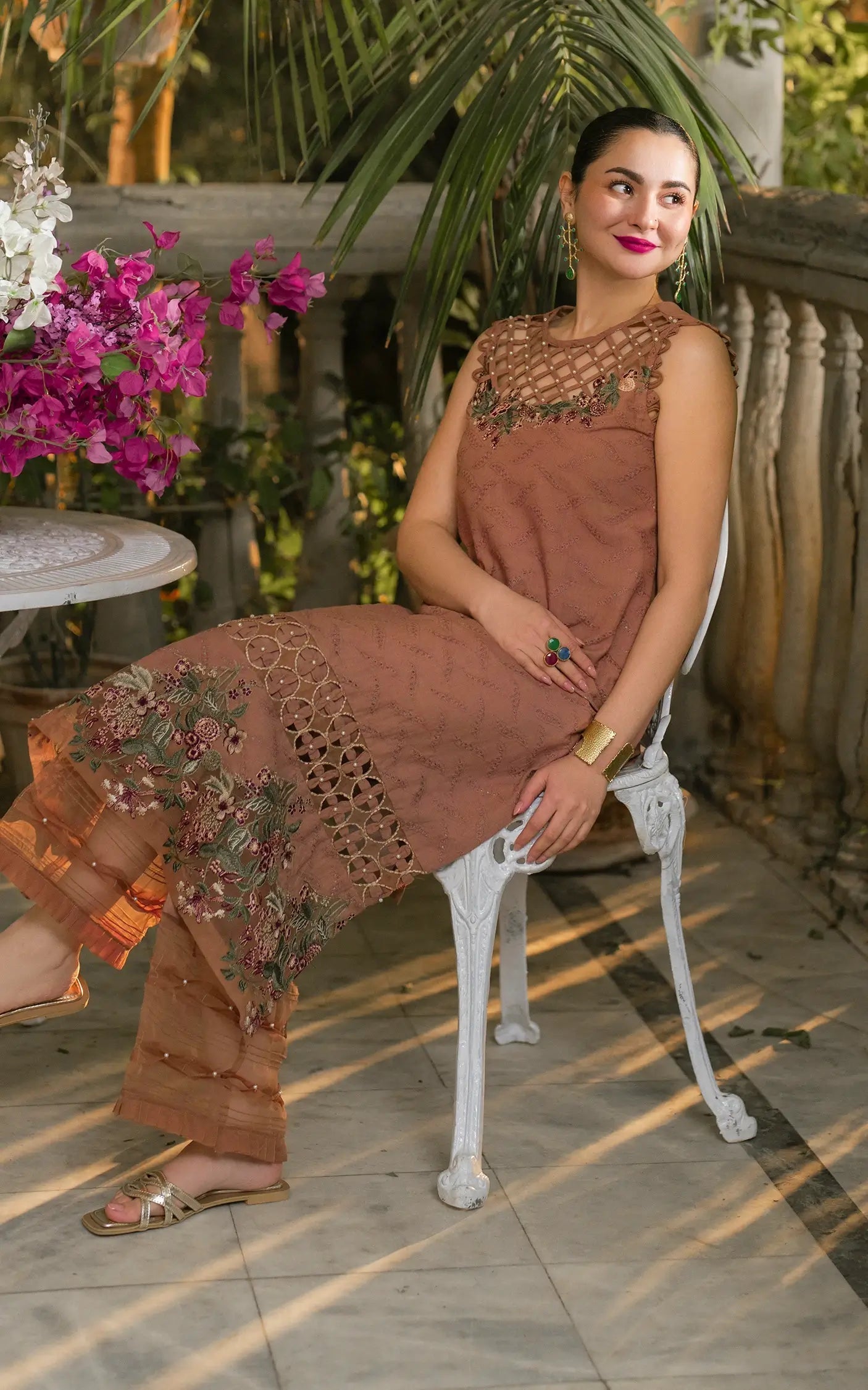 Asifa and Nabeel | Gulkari Summer 25 | Saffron Day (GKL-04) L Champagne Pink Lawn