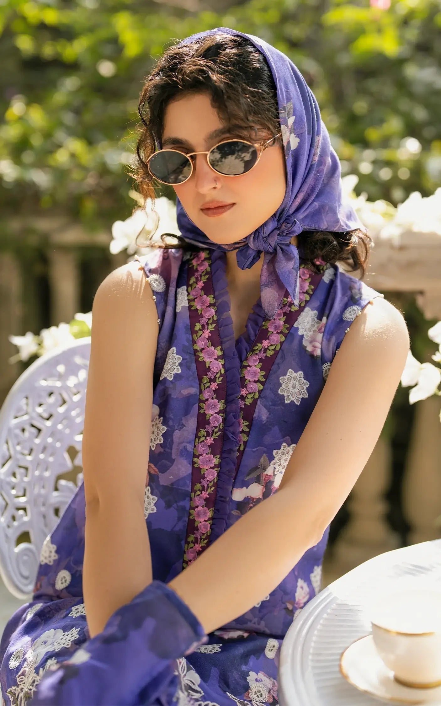 Asifa and Nabeel | Gulkari Summer 25 | Ophelia (GKL-11) L Lavender Lawn