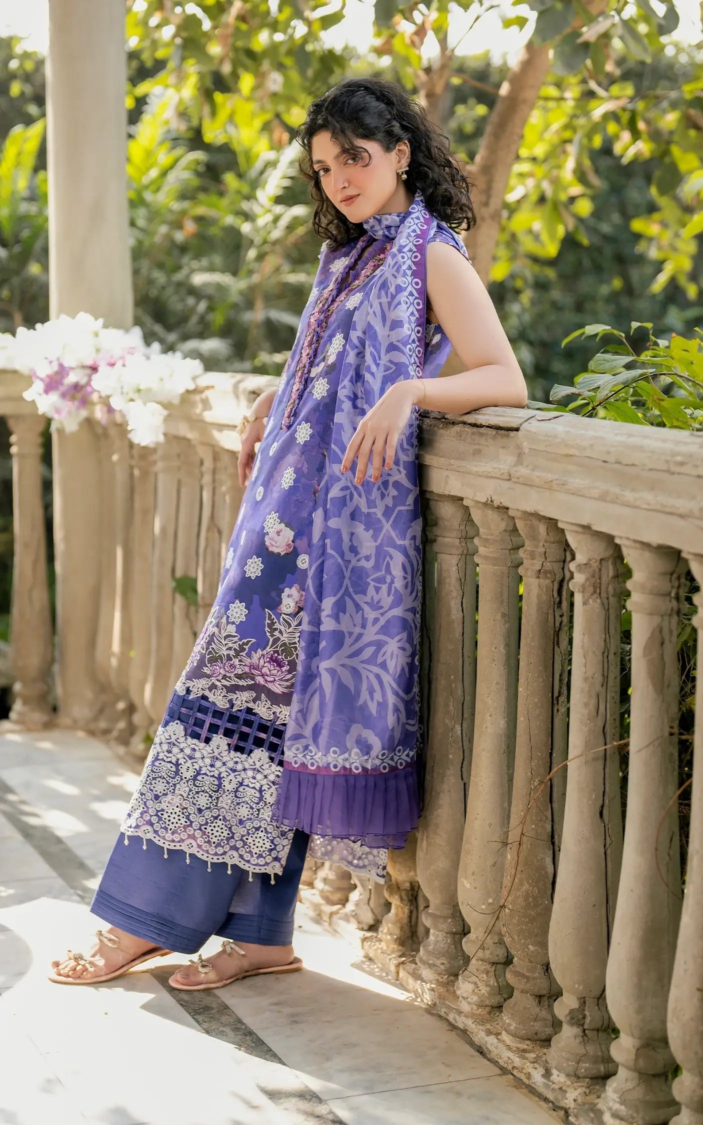 Asifa and Nabeel | Gulkari Summer 25 | Ophelia (GKL-11) S Lavender Lawn