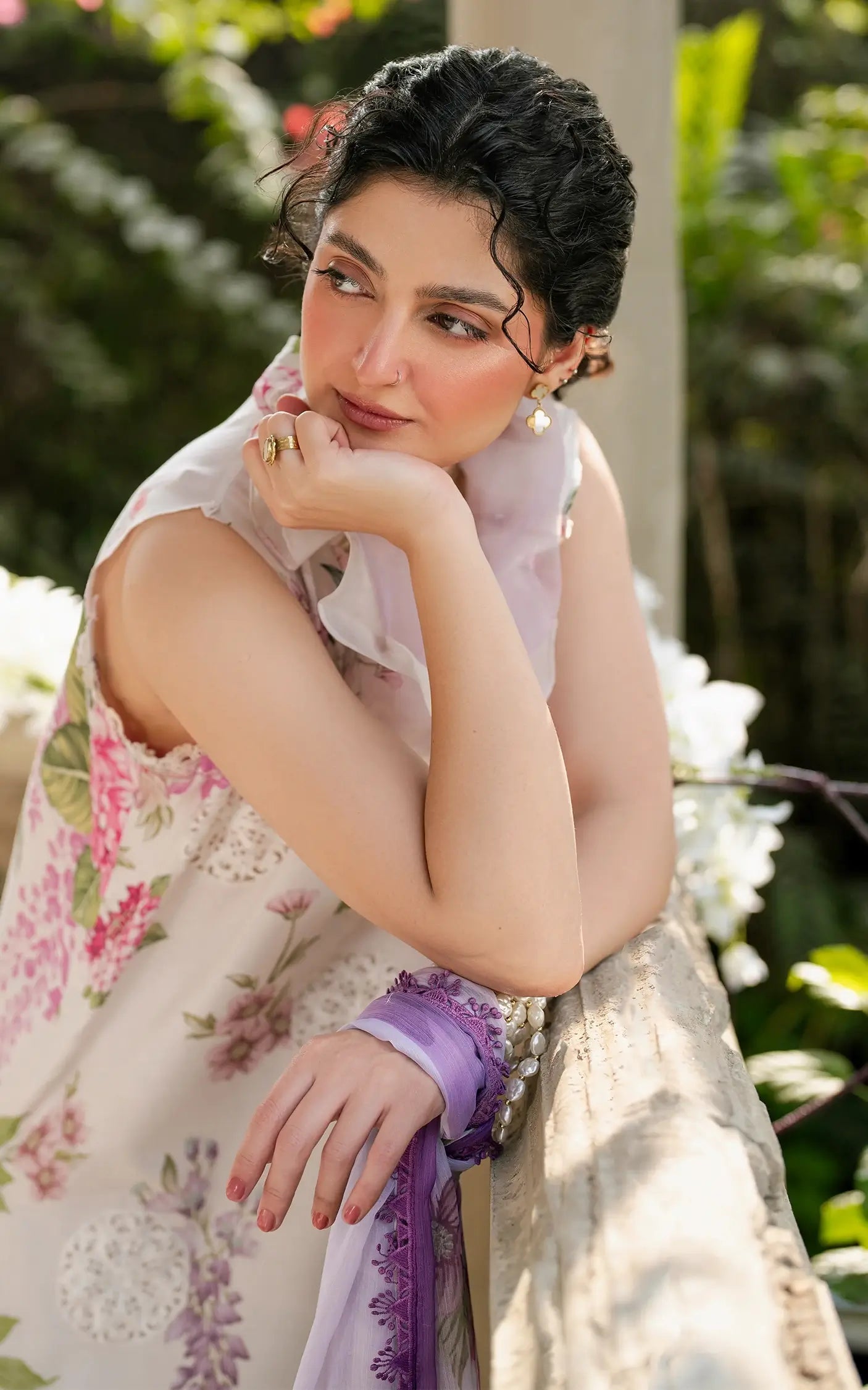 Asifa and Nabeel | Gulkari Summer 25 | Morning Dew (GKL-14) L Off White Lawn