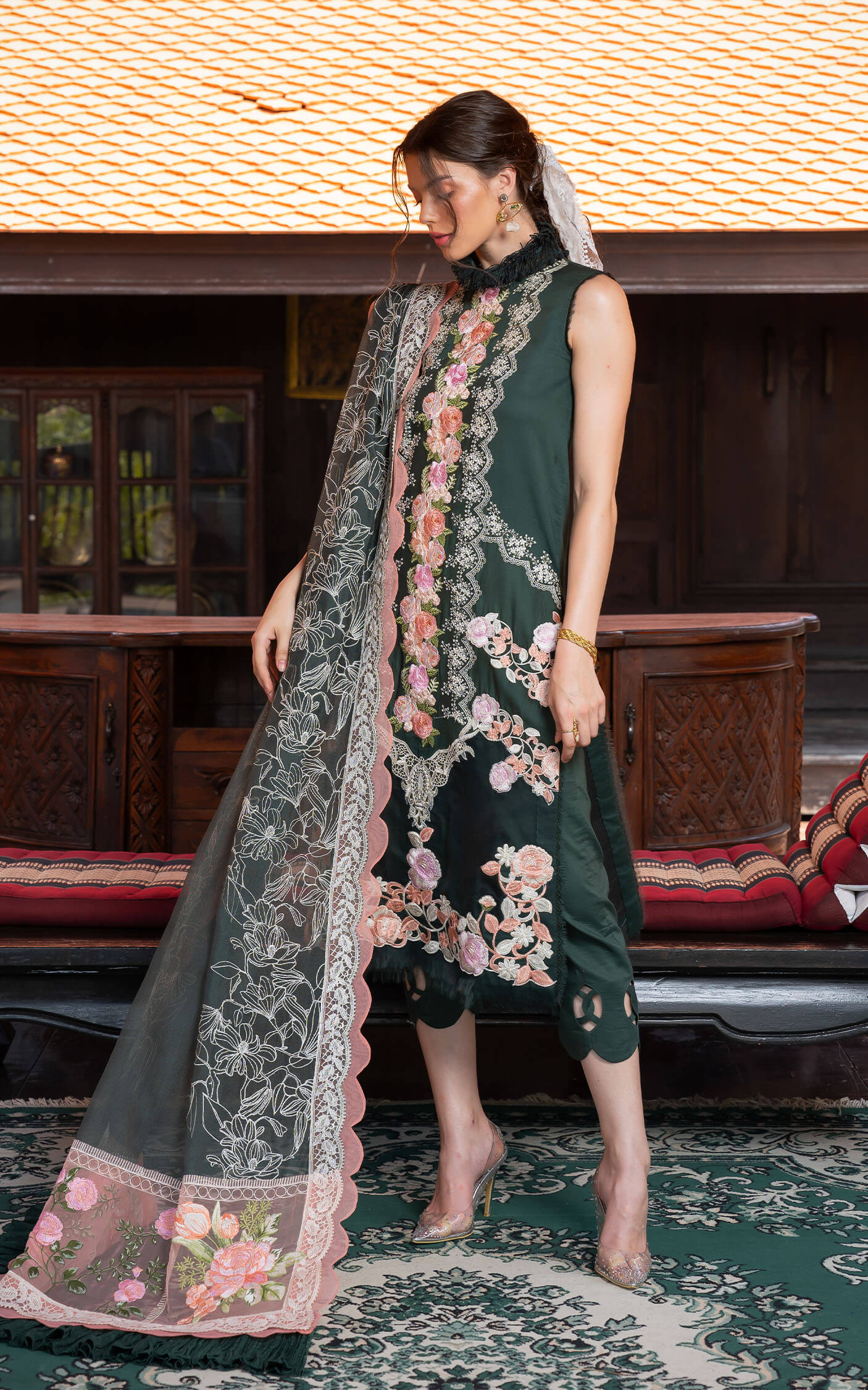 Asifa and Nabeel | Rosemary Ruffles 24 | Charisma - Pakistani Designer Dress - by Asifa and Nabeel | Type: Luxury - 100% Original at Saira Sultan