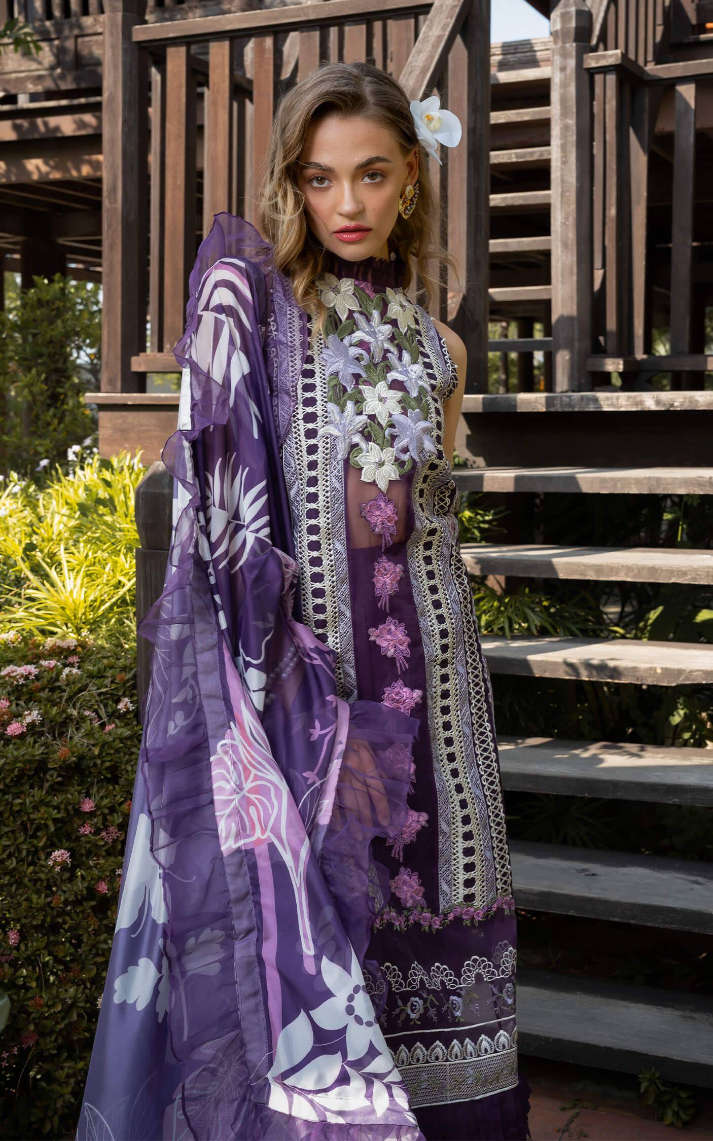 Asifa and Nabeel | Rosemary Ruffles 24 | Dazzle - Pakistani Designer Dress - by Asifa and Nabeel | Type: Luxury - 100% Original at Saira Sultan