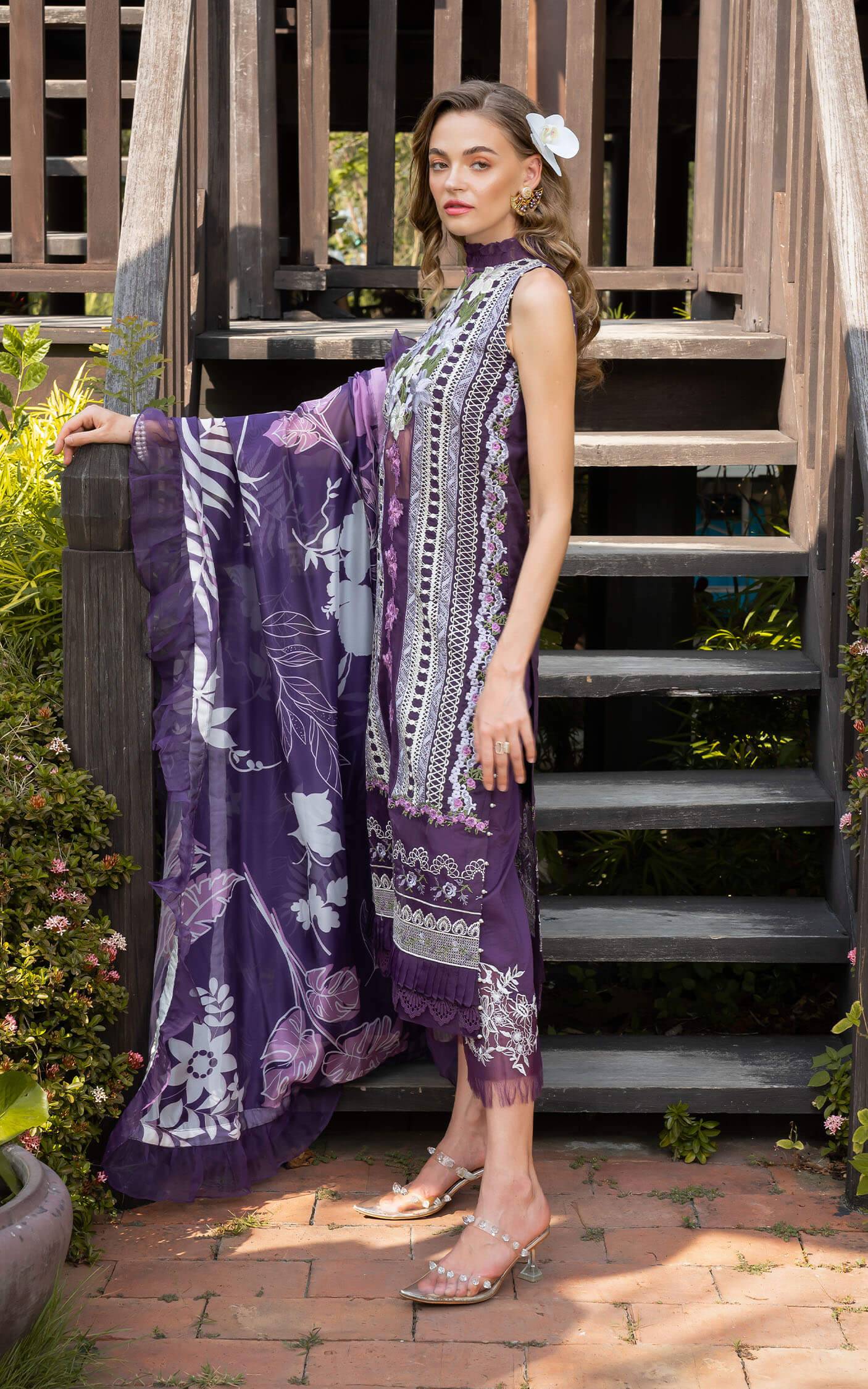 Asifa and Nabeel | Rosemary Ruffles 24 | Dazzle - Pakistani Designer Dress - by Asifa and Nabeel | Type: Luxury - 100% Original at Saira Sultan
