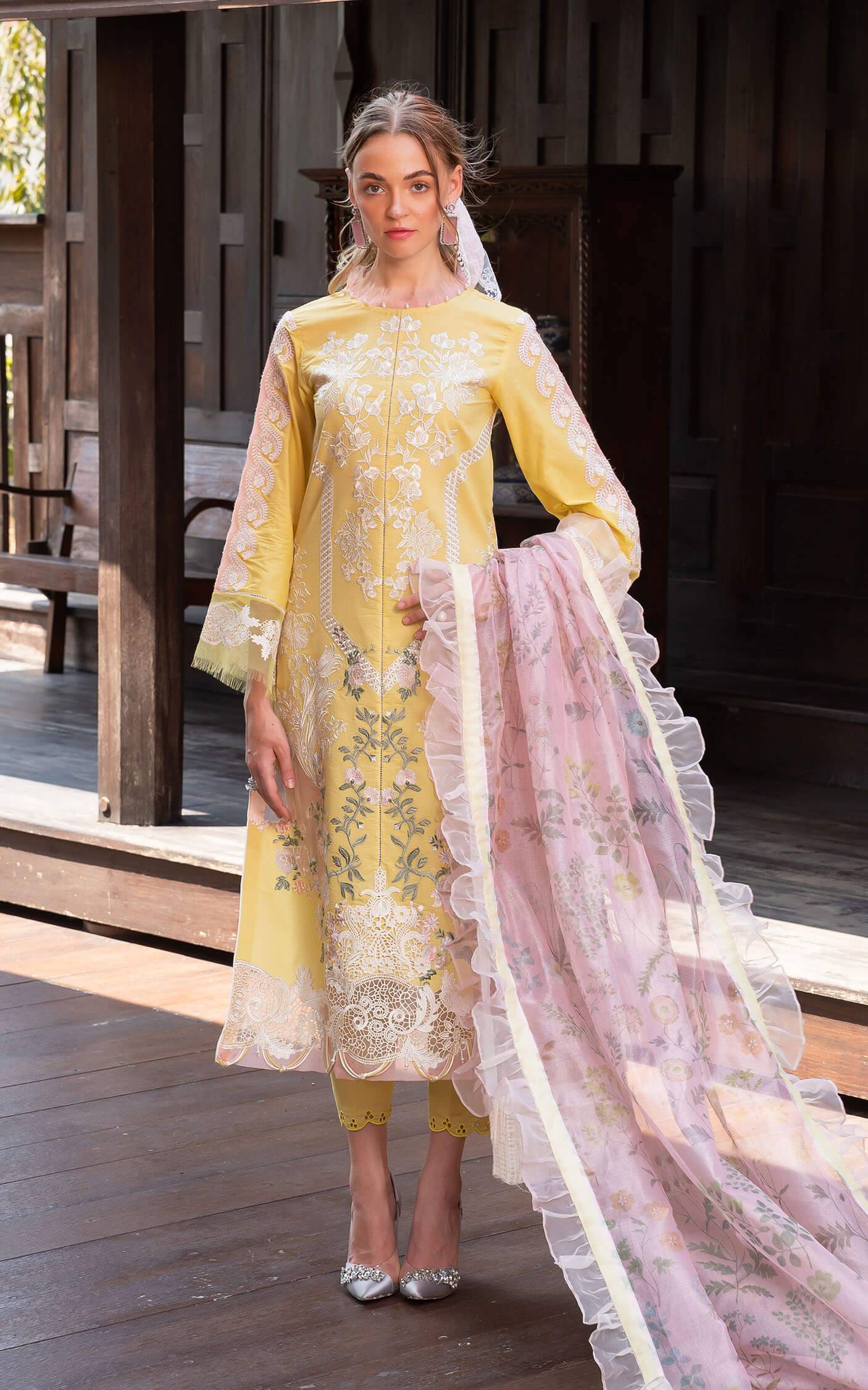 Asifa and Nabeel | Rosemary Ruffles 24 | Essence - Pakistani Designer Dress - by Asifa and Nabeel | Type: Luxury - 100% Original at Saira Sultan