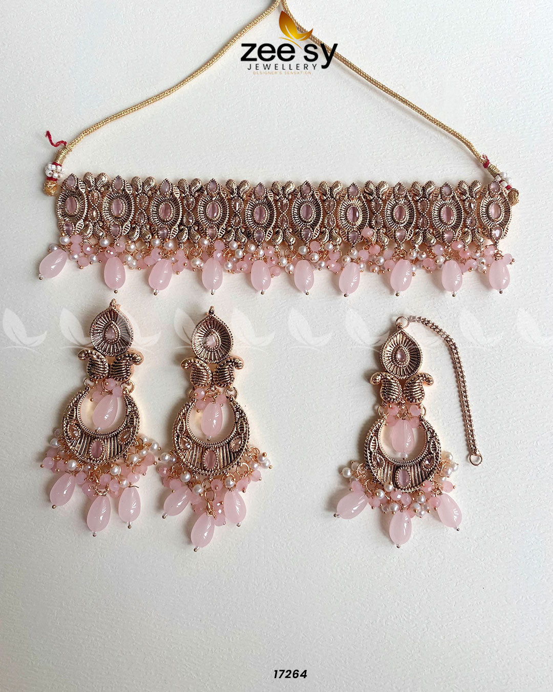 Aura Necklace Pink