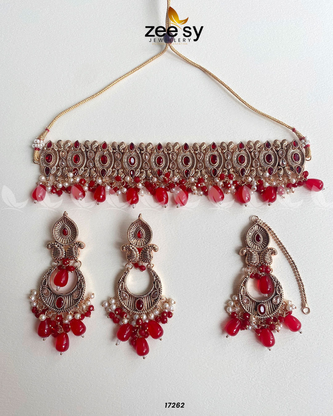 Aura Necklace Red