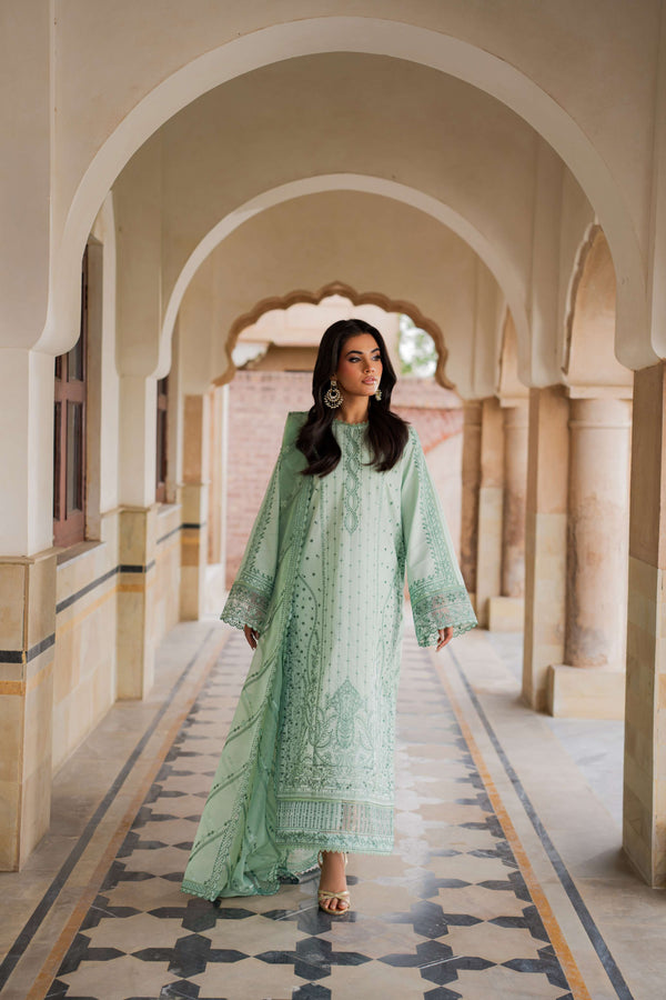 Azzal | Lawn 25 | LIME - Pakistani Designer Dress - by Azzal - Type : Ladies Clothes - 100% Original at Saira Sultan