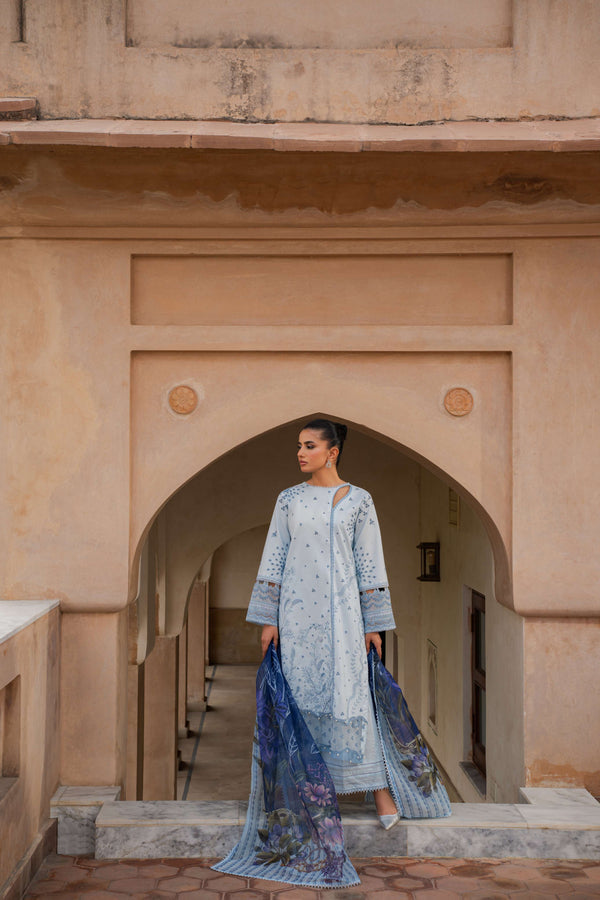 Azzal | Lawn 25 | SAPPHIRE - Pakistani Designer Dress - by Azzal - Type : Ladies Clothes - 100% Original at Saira Sultan