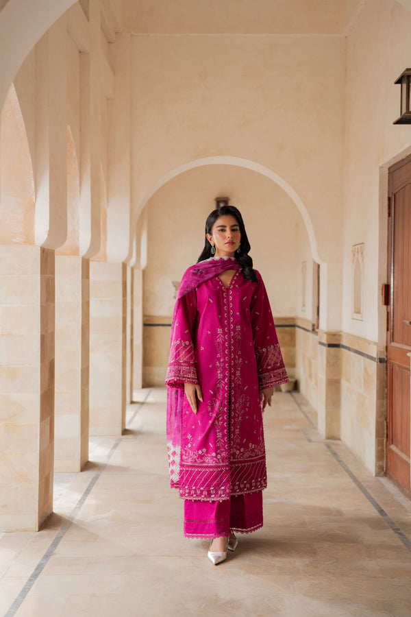 Azzal | Lawn 25 | ORCHID - Pakistani Designer Dress - by Azzal - Type : Ladies Clothes - 100% Original at Saira Sultan