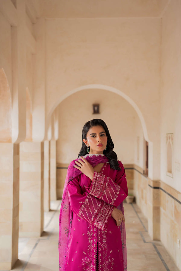Azzal | Lawn 25 | ORCHID - Pakistani Designer Dress - by Azzal - Type : Ladies Clothes - 100% Original at Saira Sultan