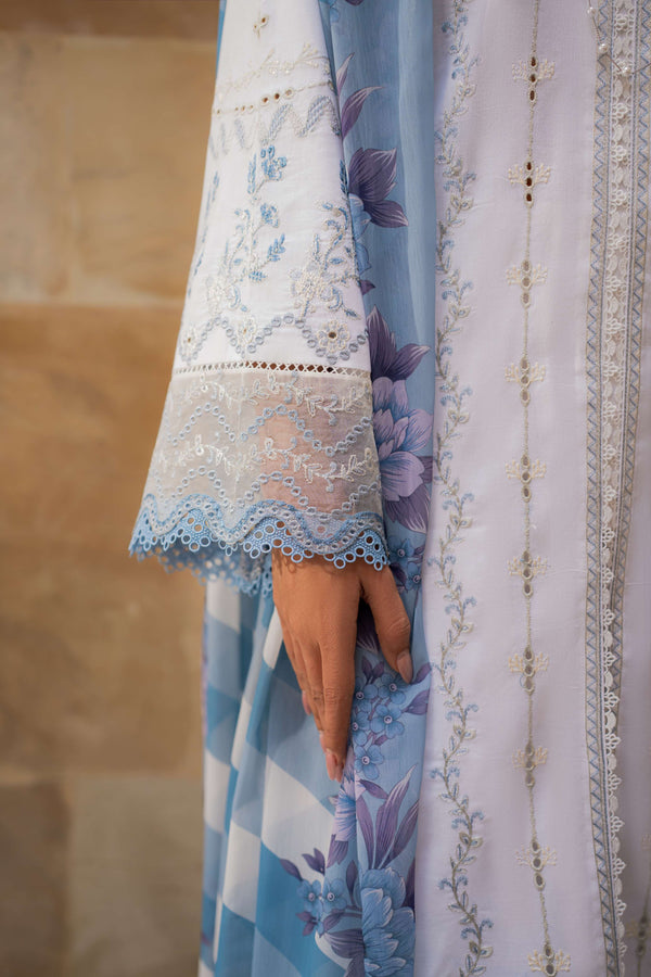 Azzal | Lawn 25 | IVORY - Pakistani Designer Dress - by Azzal - Type : Ladies Clothes - 100% Original at Saira Sultan
