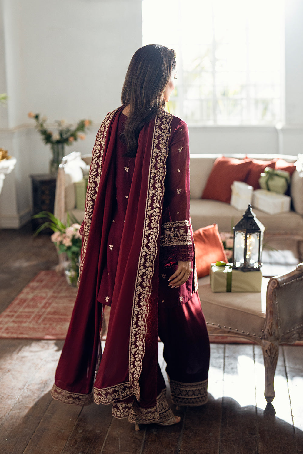 Azure | Luxe Formals | Berry Dusk - Pakistani Designer Dress - by Azure - Type : Ladies Clothes - 100% Original at Saira Sultan