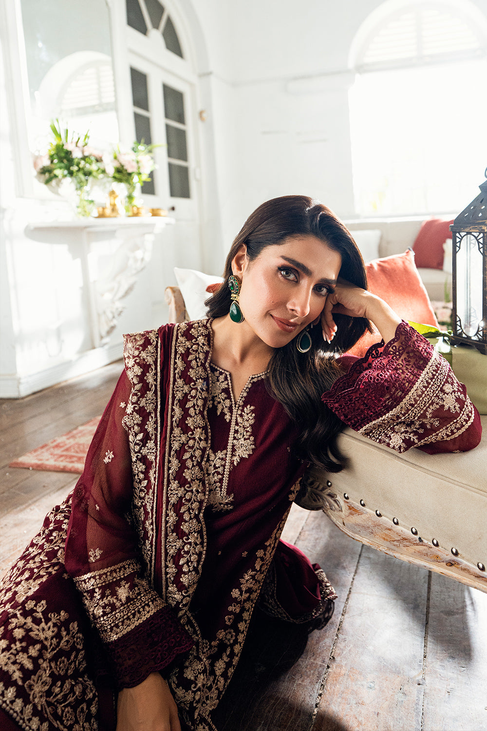 Azure | Luxe Formals | Berry Dusk - Pakistani Designer Dress - by Azure - Type : Ladies Clothes - 100% Original at Saira Sultan