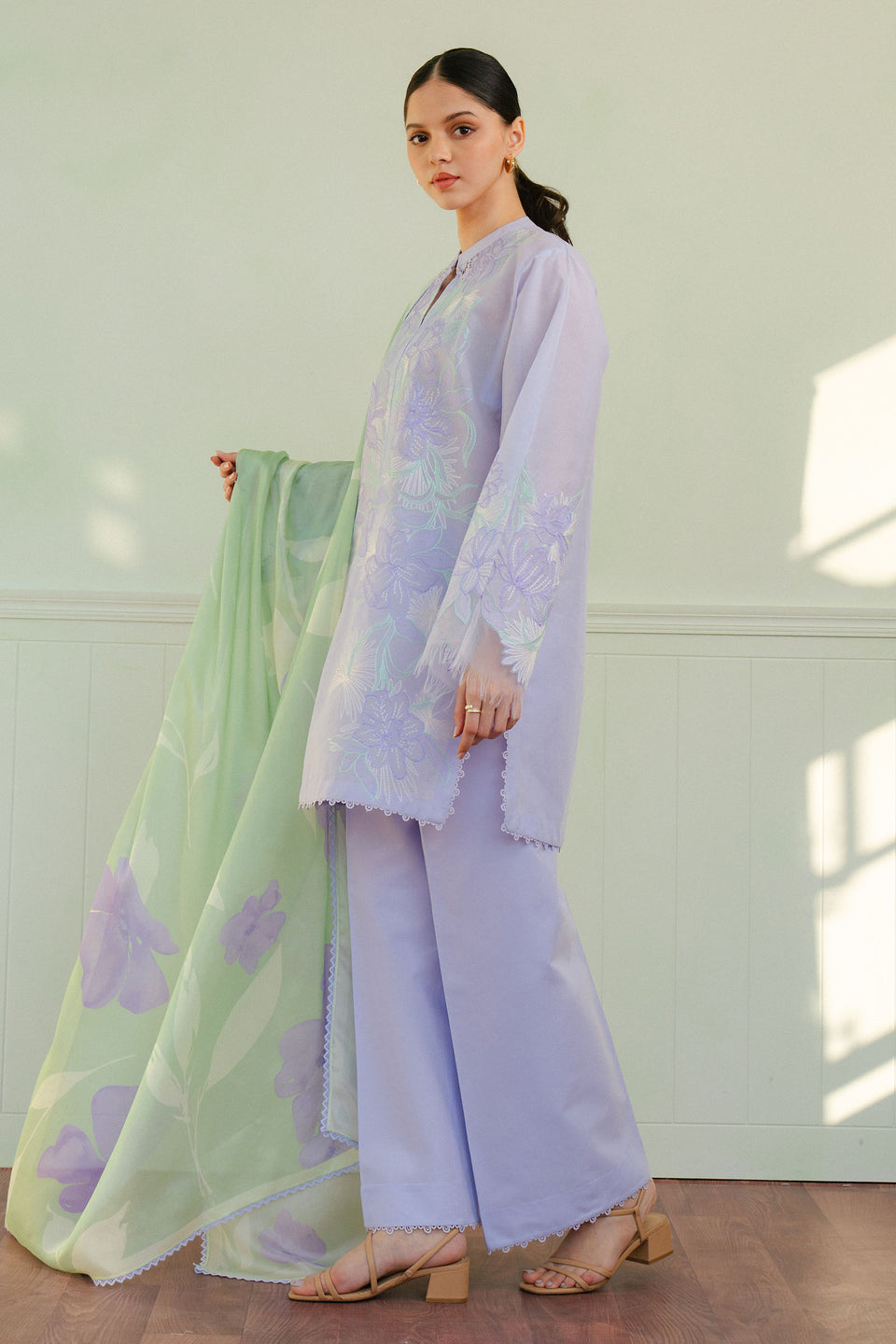Zara Shahjahan | Coco Lawn 25 | BLOOM-1A L Soft Lilac Lawn