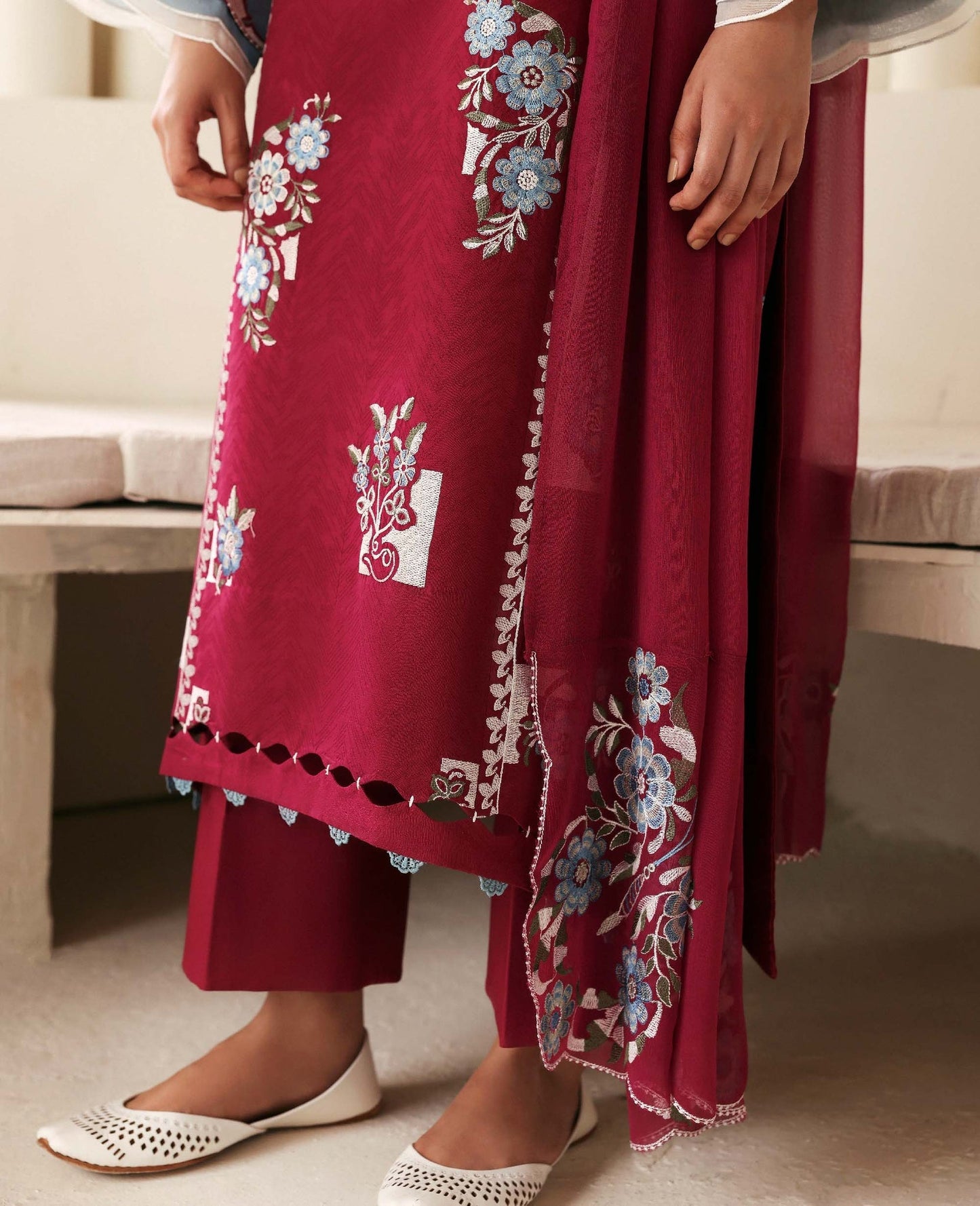 Republic Womenswear | Basics Pre Fall 25 | Fleurine by Republic Womenswear - Designer Dress - Type : Ladies Clothes - Available at Saira Sultan - 100% Original