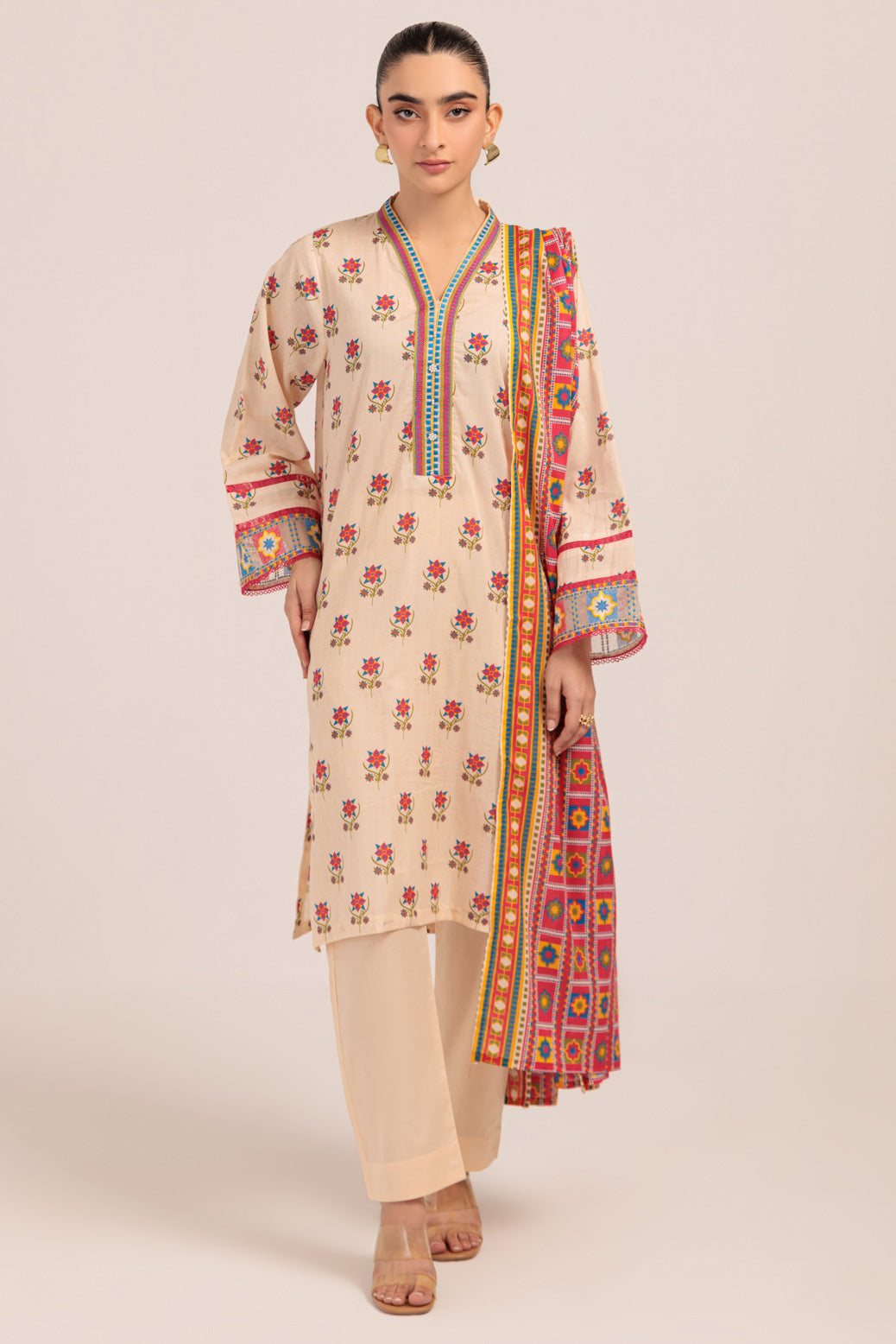 Bonanza Satrangi | O White Lawn 3 Piece (BPS1243P02) 8 White